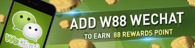 Earn 88 Reward Points with W88 WeChat