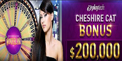Playtech Cheshire Cat Bonus – Win up to $20,000 Daily at W88