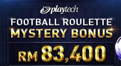 Playtech Football Roulette Mystery Bonus – Win your share of 83,400 MYR daily